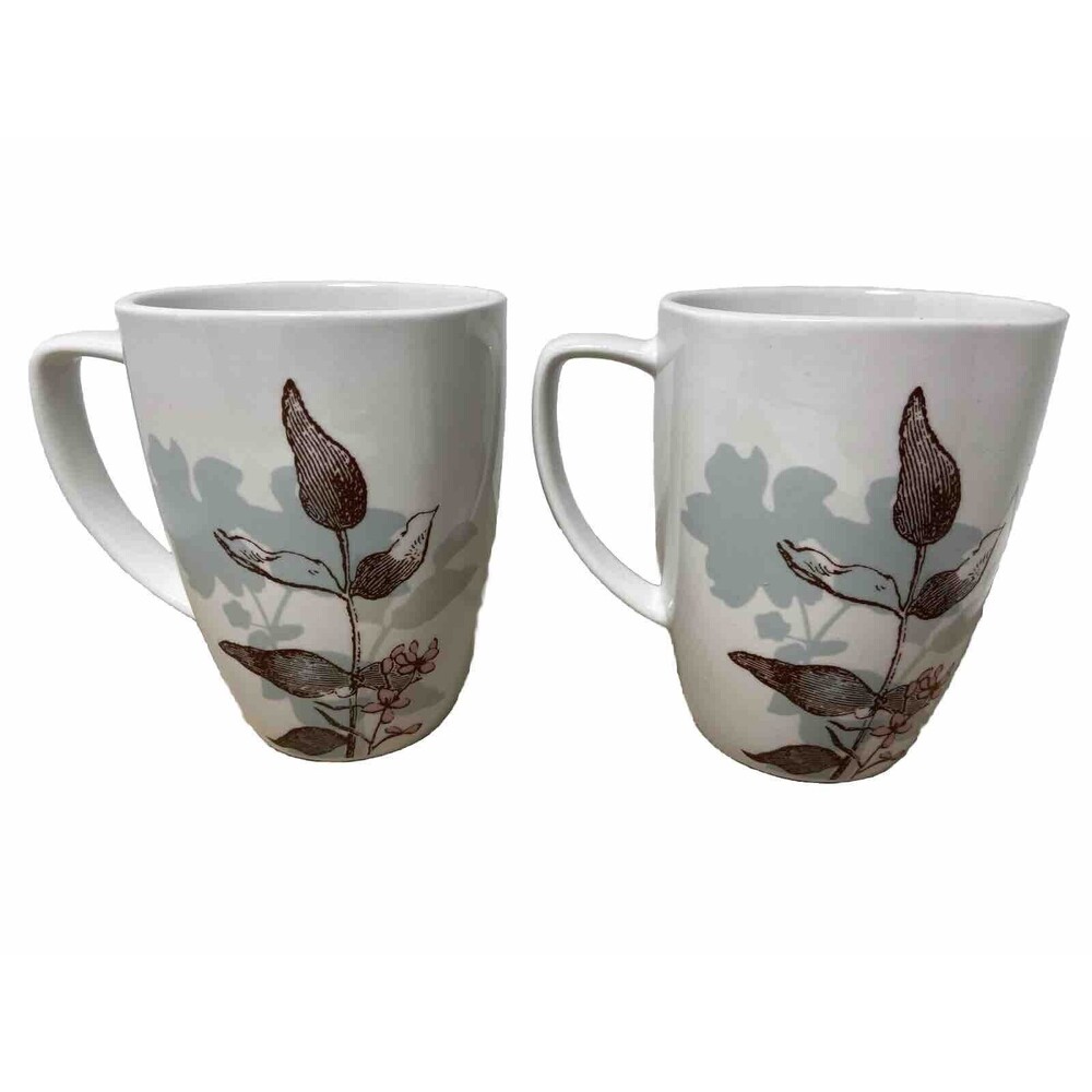 Corelle Twilight Grove Corning  12 oz Coffee Tea Cups  Lot of 2